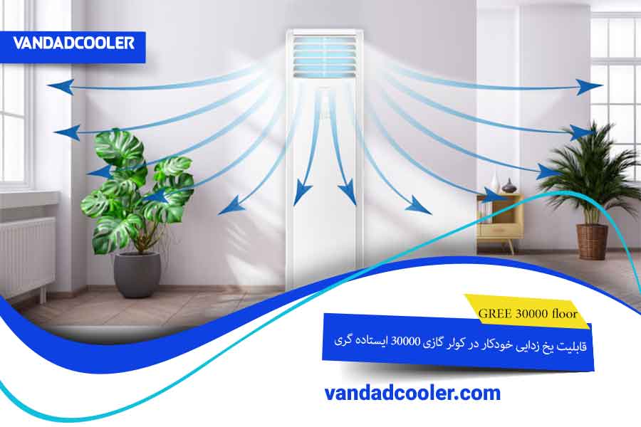 یخ زدایی خودکار در کولر گازی ایستاده گری